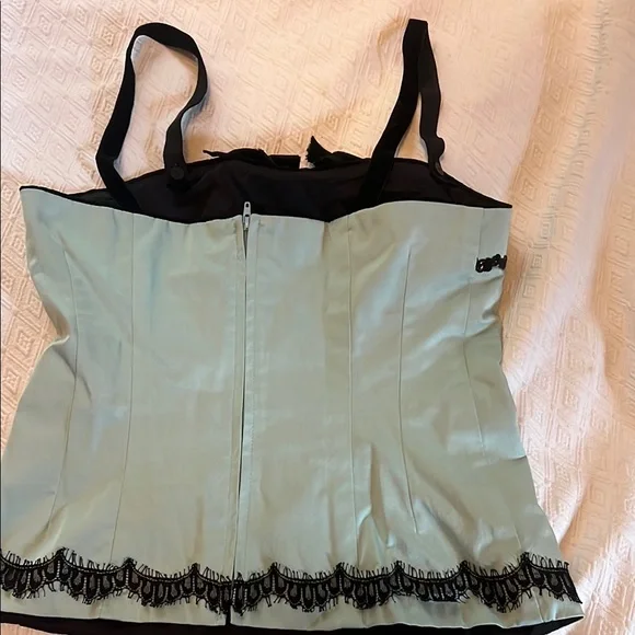 Nanette Lepore Green Embellished Bustier Camisole - Picture 3 of 3